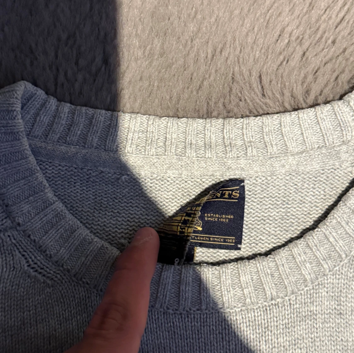 Grå stickad tröja Morris - 3