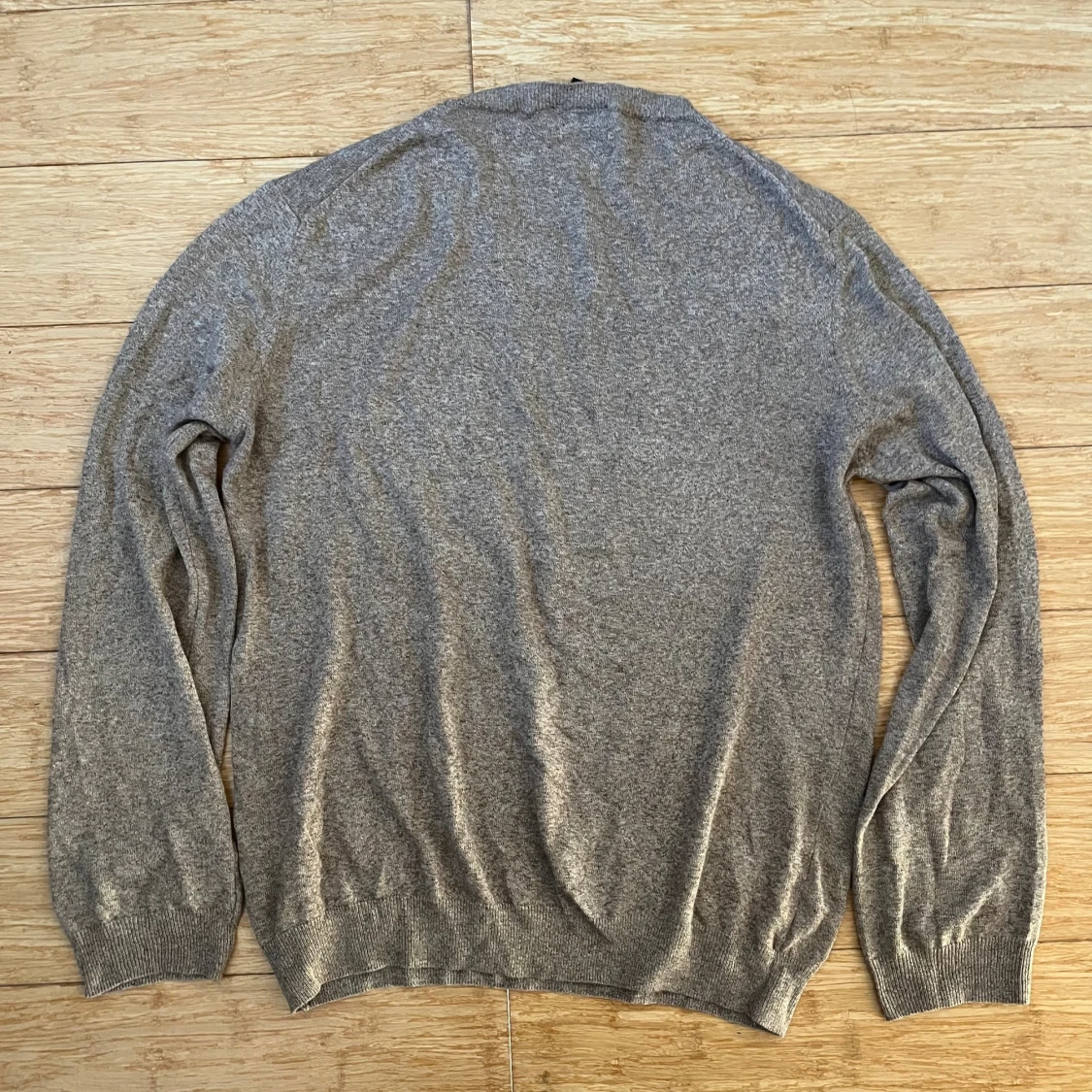 Beige stickad tröja Oscar Jacobson M - 1