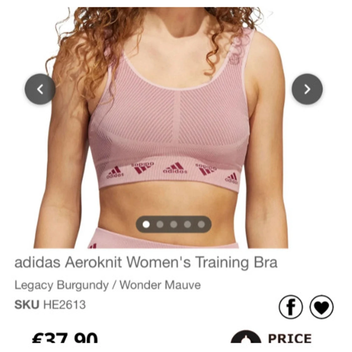 Adidas rosa träningstopp - 2