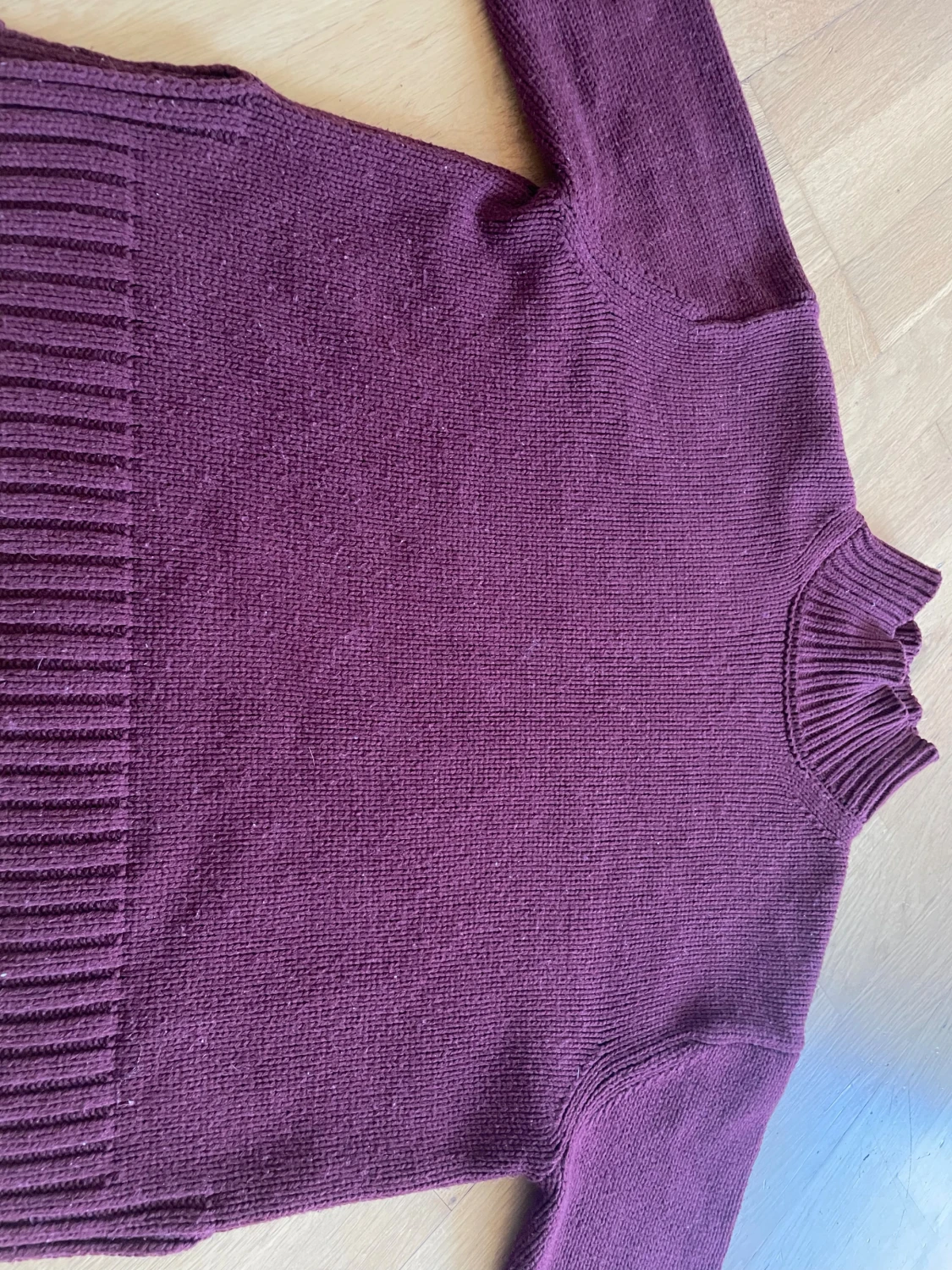 Trendig röd stickad tröja från Zara - 3