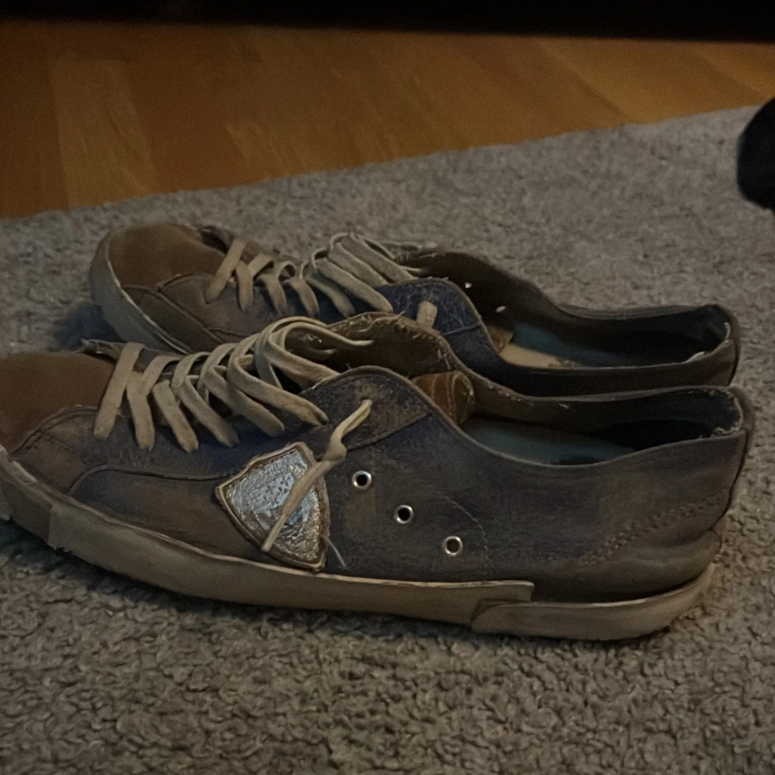 Philippe Model grå sneakers i mocka - 2