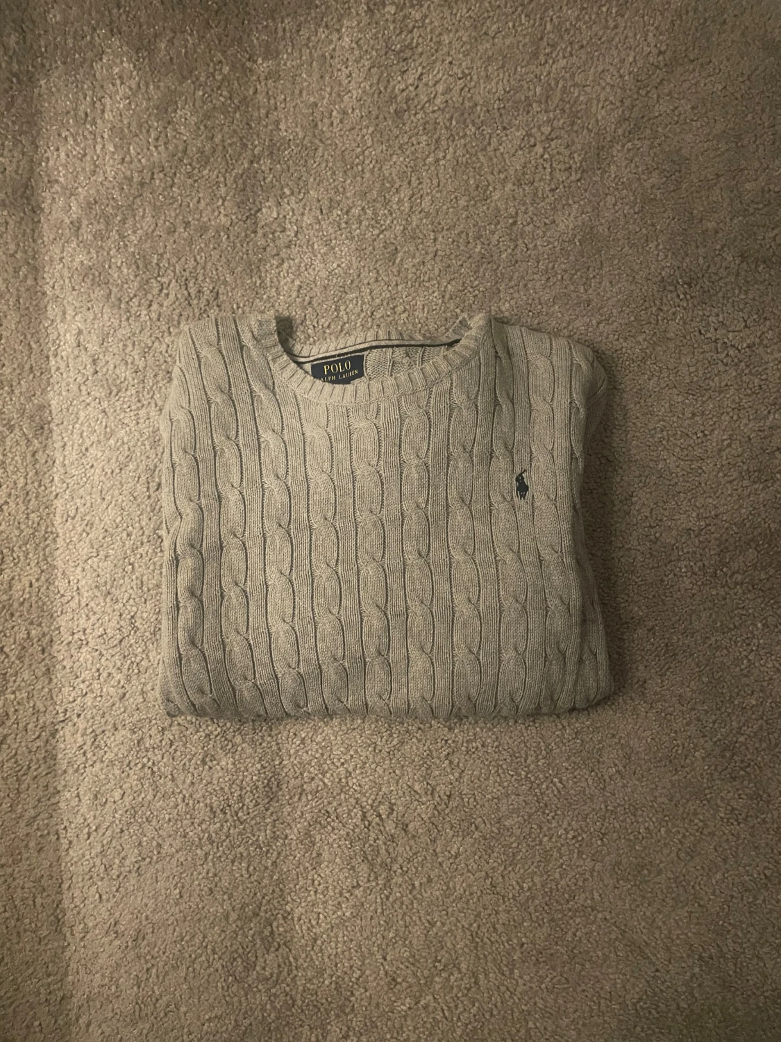 Grå stickad tröja från Polo Ralph Lauren