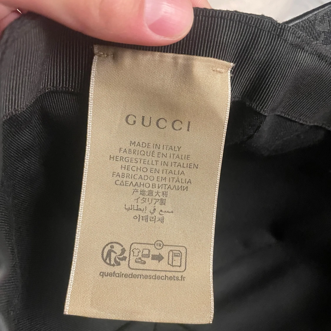 Svart Gucci keps  - 3
