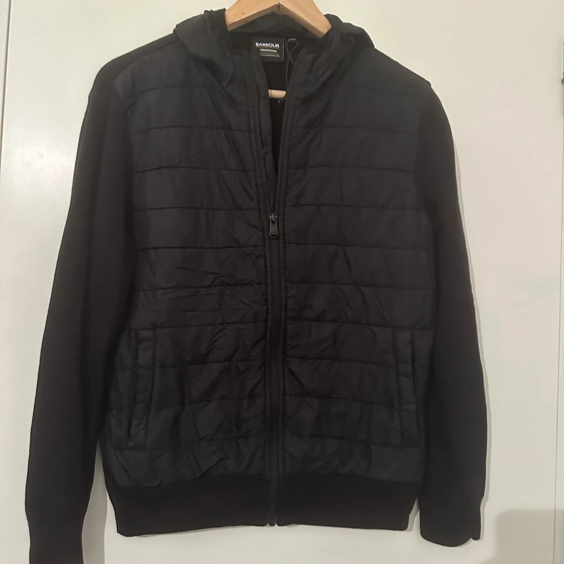 Svart quiltad jacka Barbour Xs