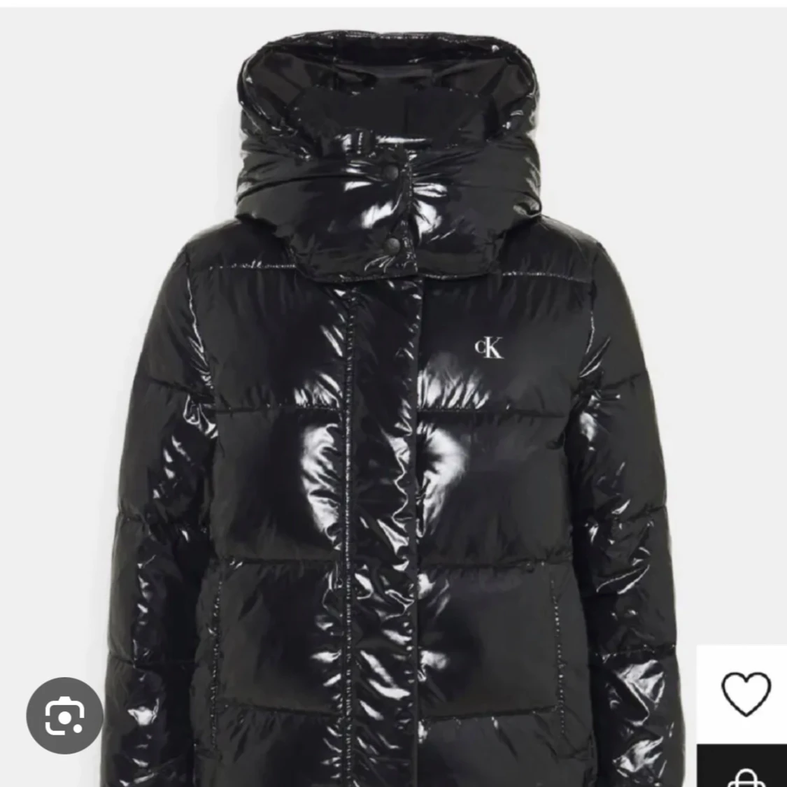 Svart Glansig Calvin Klein  jacka 