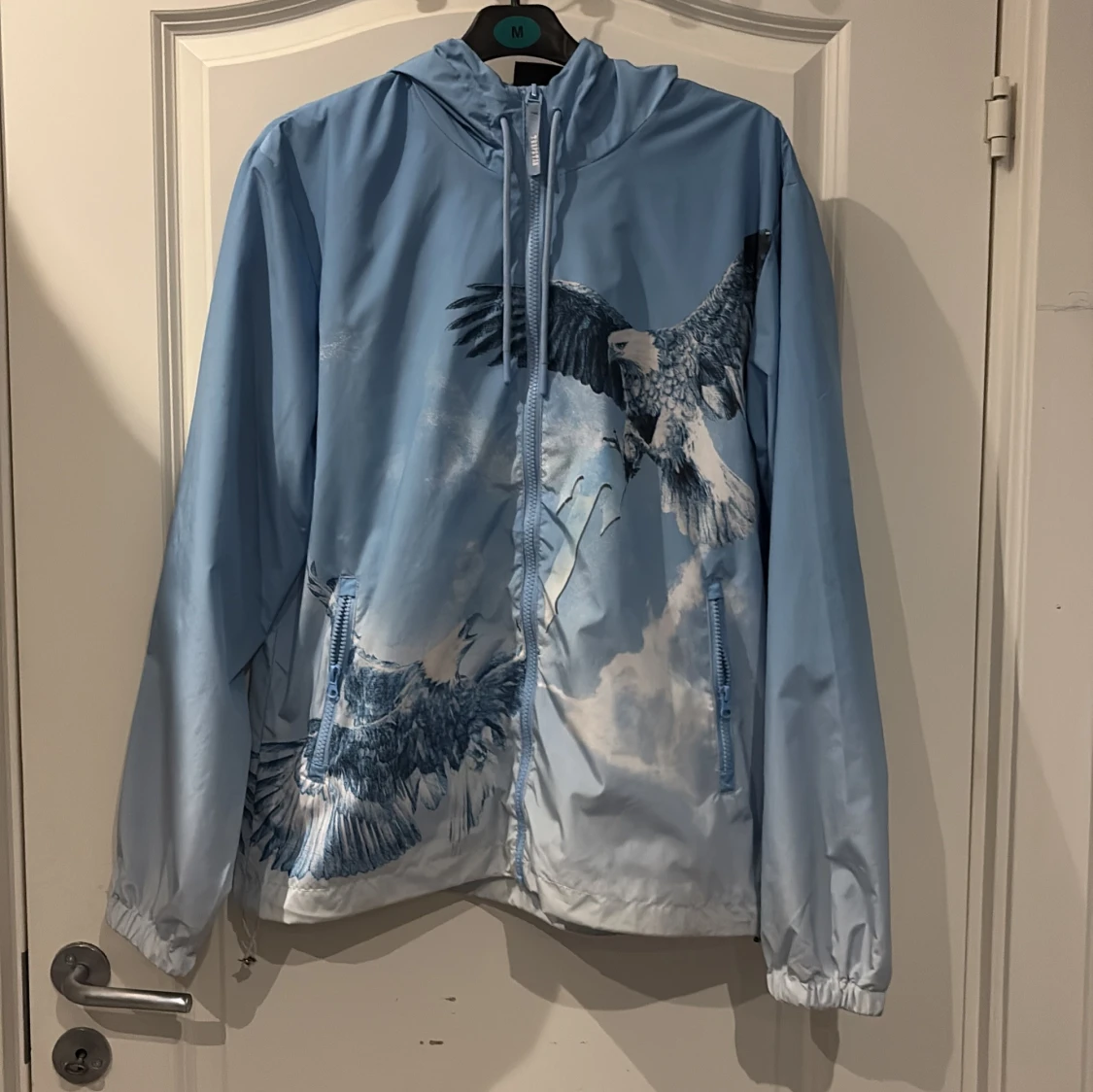 Trapstar blå vindjacka med örntryck - 1