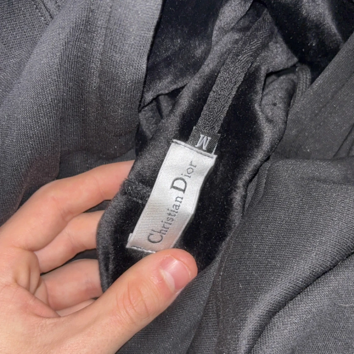 Svart Dior hoodie med blommigt tryck - 2