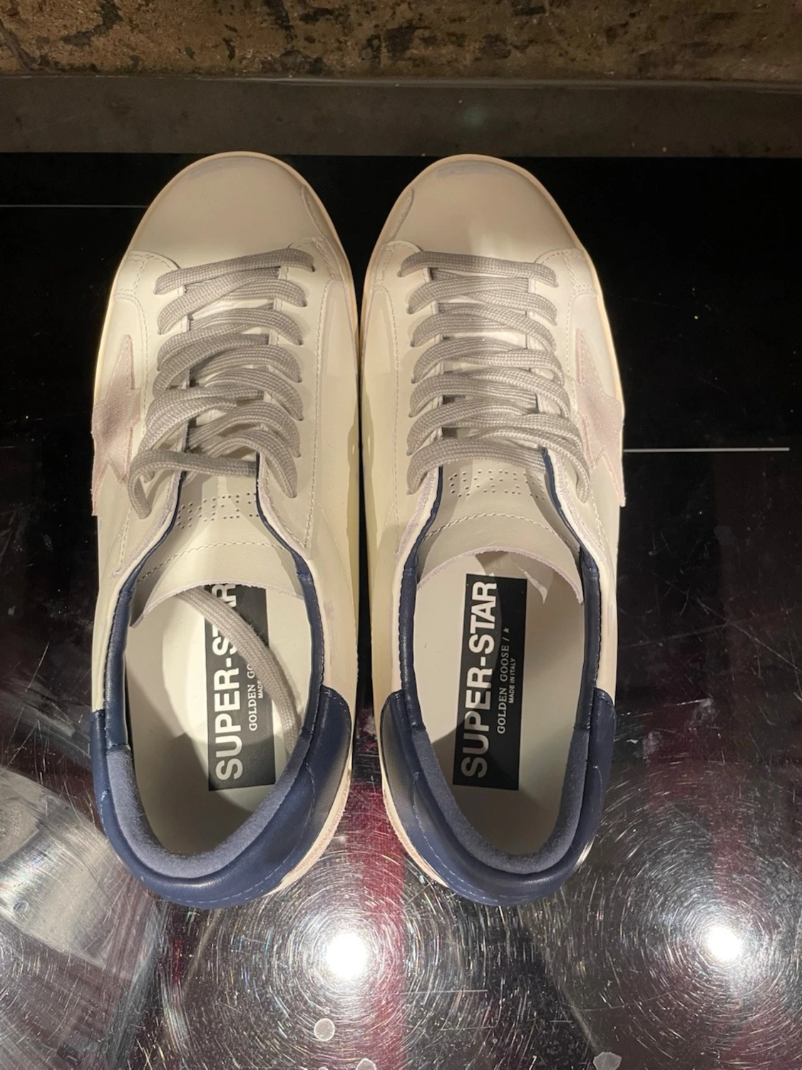 Golden Goose Superstar sneakers vit/blå - 3