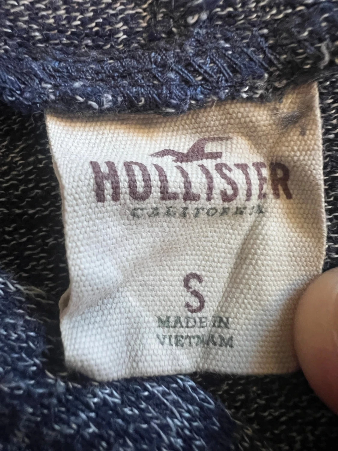 Blågrå hoodie från Hollister - 1