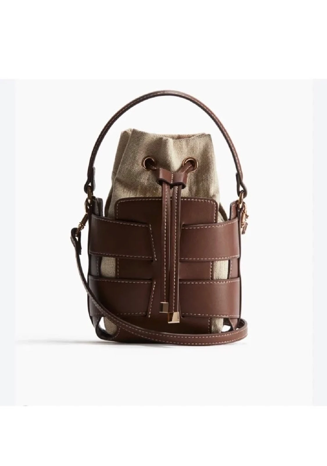 Brun bucket bag från HM