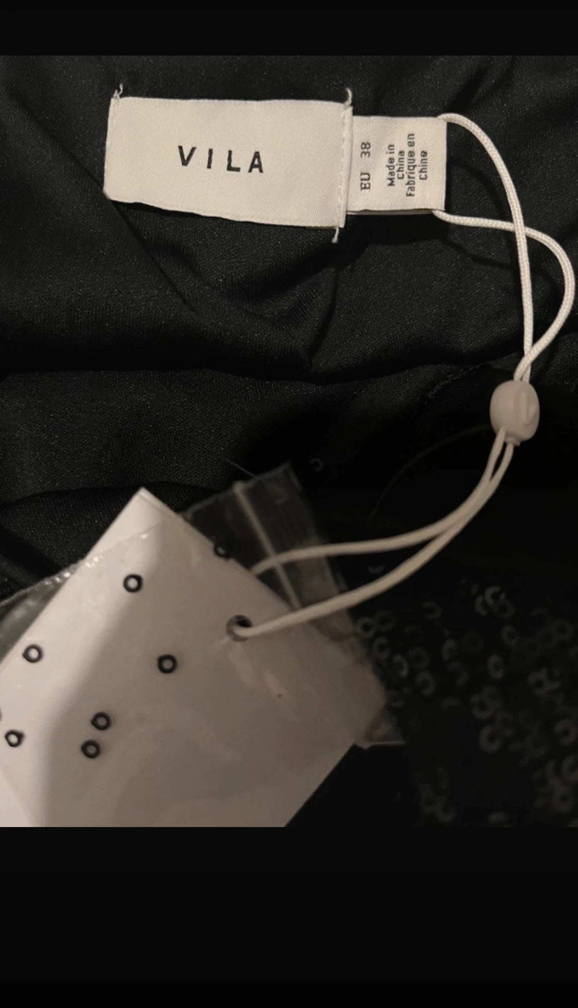 Svart glittrig långklänning från Vila - 1