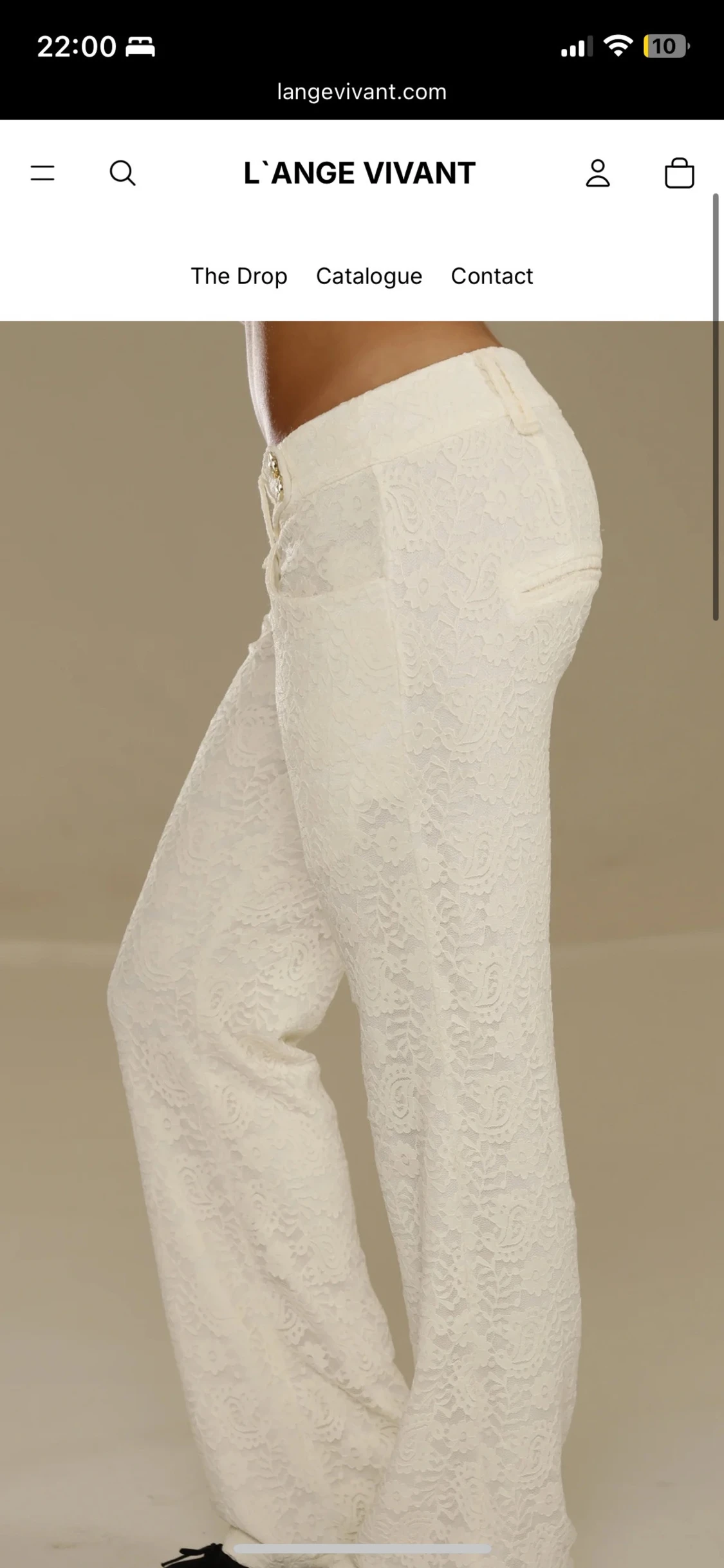 Vita spetsbyxor från L’ange vivant - 1