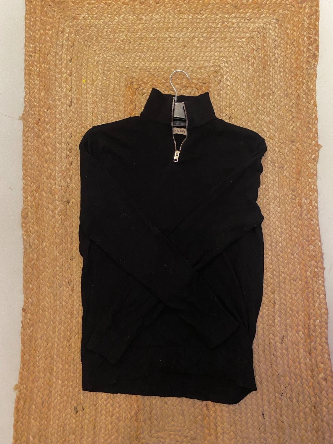 Svart half zip tröja Jack & Jones S