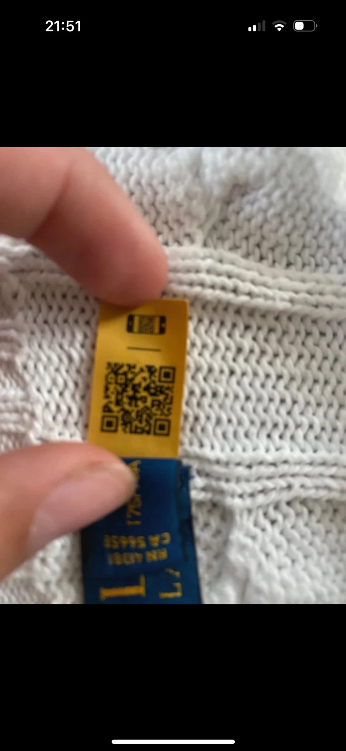 Vit kabelstickad tröja från Polo Ralph Lauren - 5