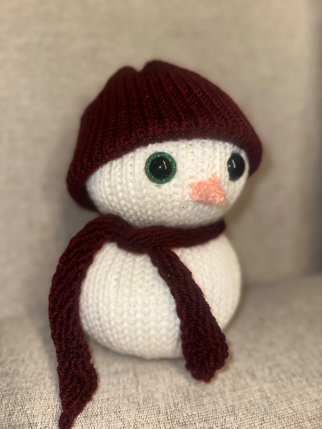 Handgjord Snögubbe - 1