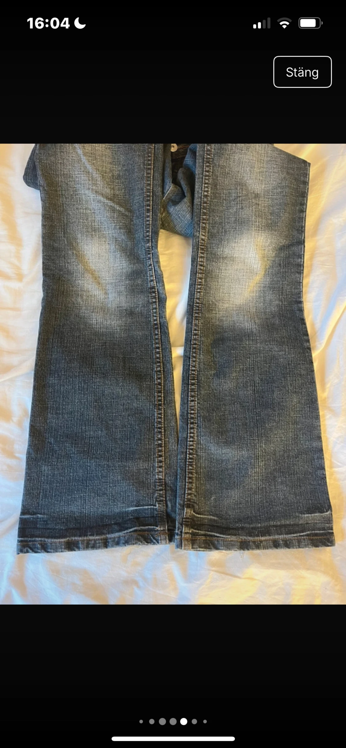 Blå bootcut jeans från Samba P - 4