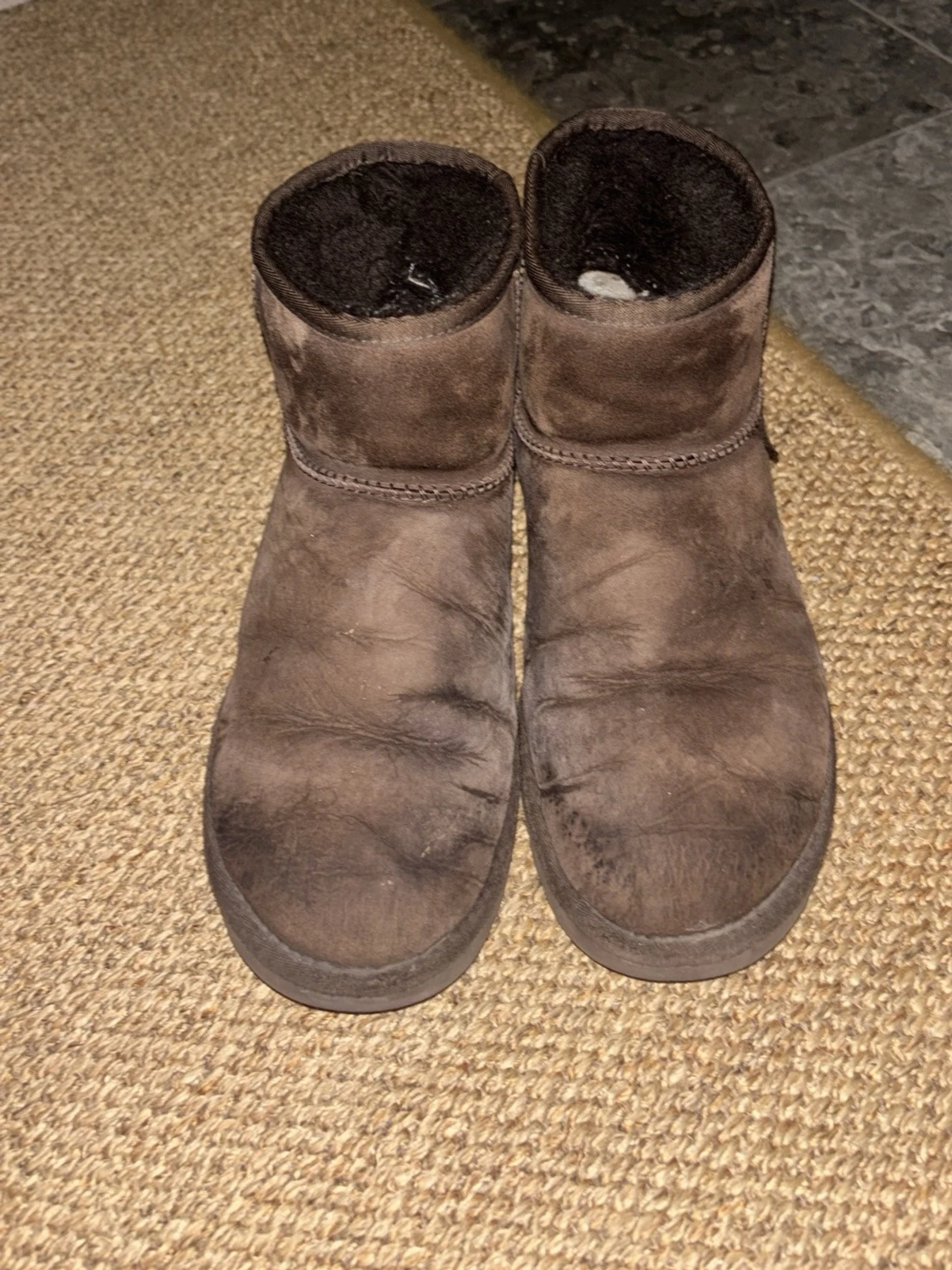 Bruna UGG boots i mocka - 2