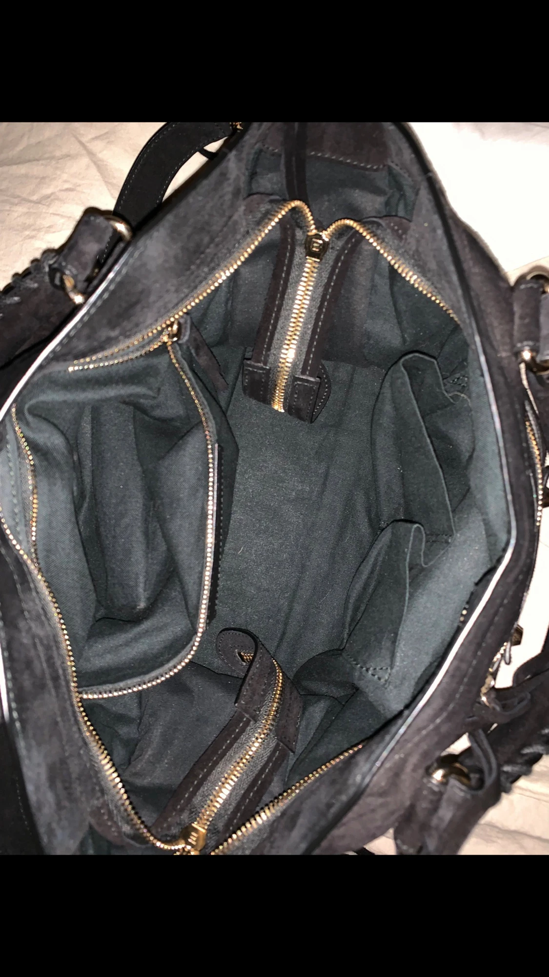 Svart Balenciaga väska i mocka - 3