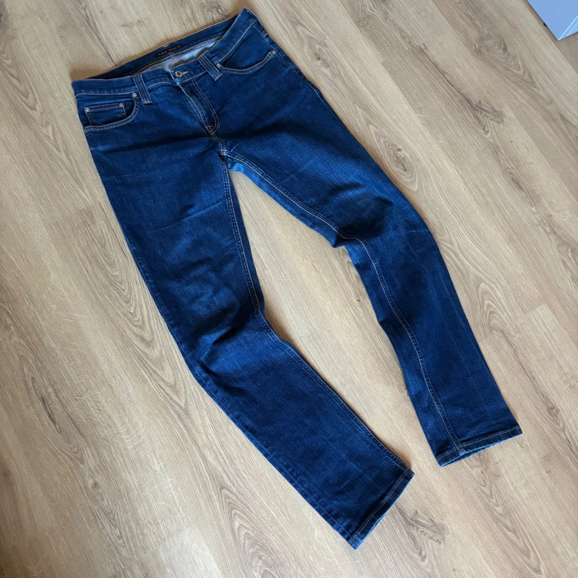 Blåa Nudie Jeans - 1