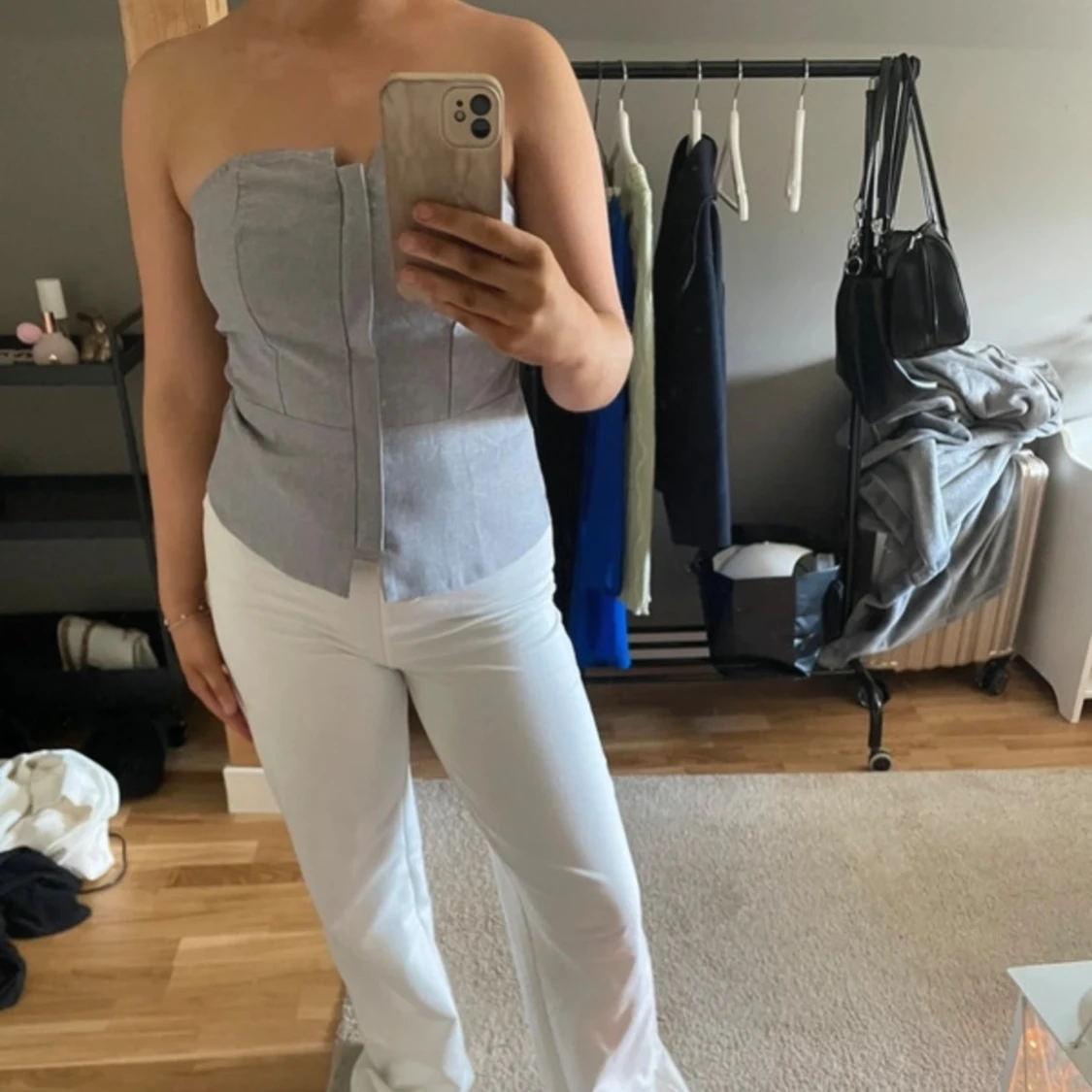 Grå festlig top - 1