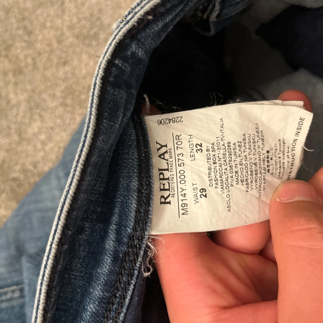 Replay anbass blå jeans - 2