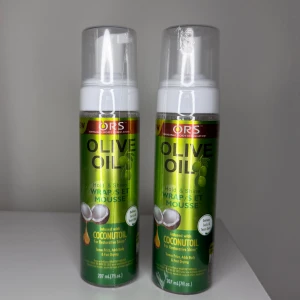 Hair Mousse 207ml (2set) - Styling mousse from ORS with olive oil and coconut oil that provides shine and hold. Perfect for defining curls and twist-outs. 