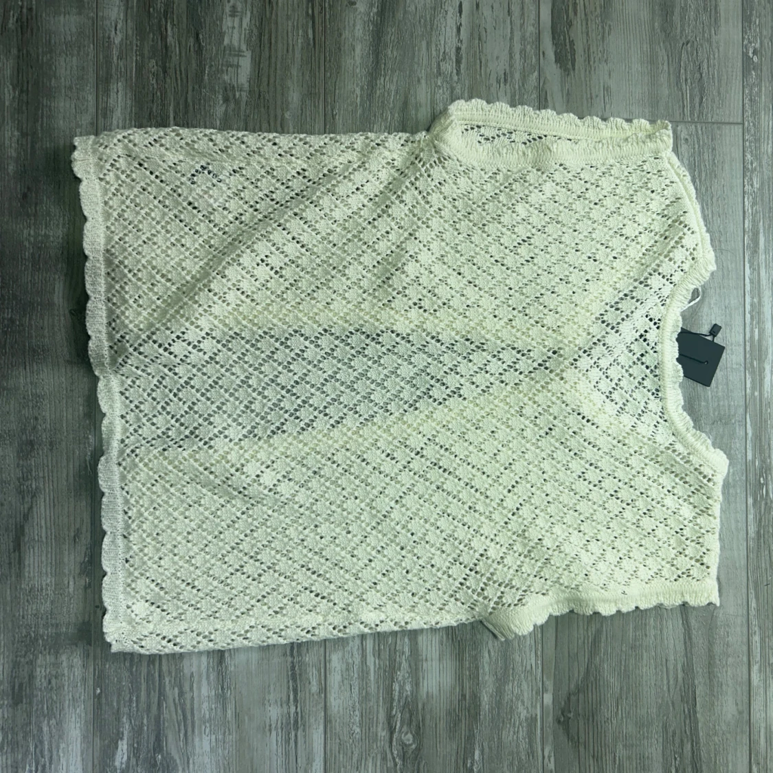 Vit stickad bolerotopp från 157 - 4