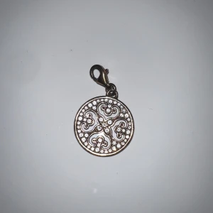 Thomas sabo Runt berlockhänge i rosé  - Snyggt runt berlockhänge i guldtonrosé med glittrande stenar på framsidan och ett dekorativt, utskuret mönster. Perfekt att fästa på halsband eller armband för en extra touch av bling.