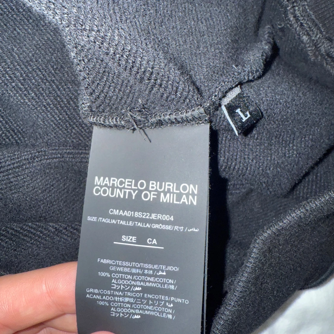 Svart hoodie Marcelo Burlon med vingar - 2