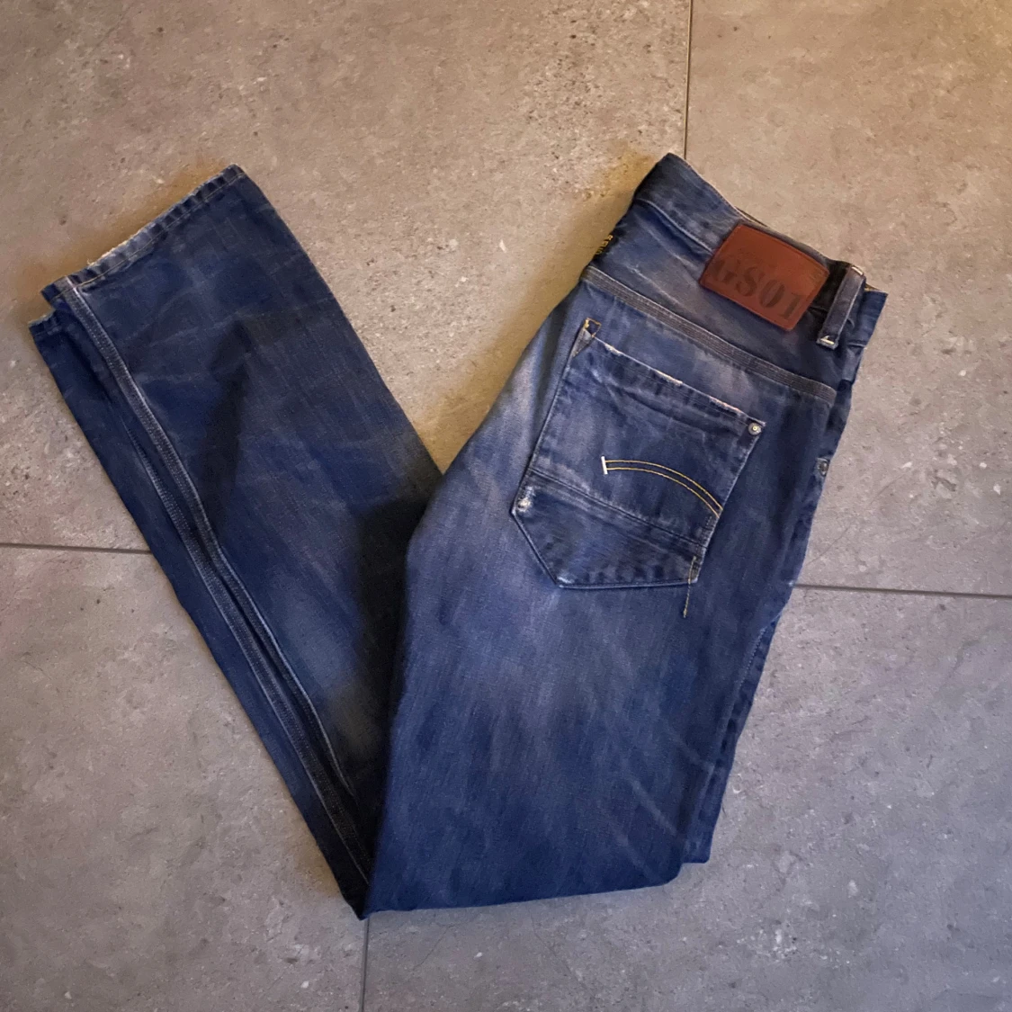 Blå G-Star RAW jeans straight fit - 1