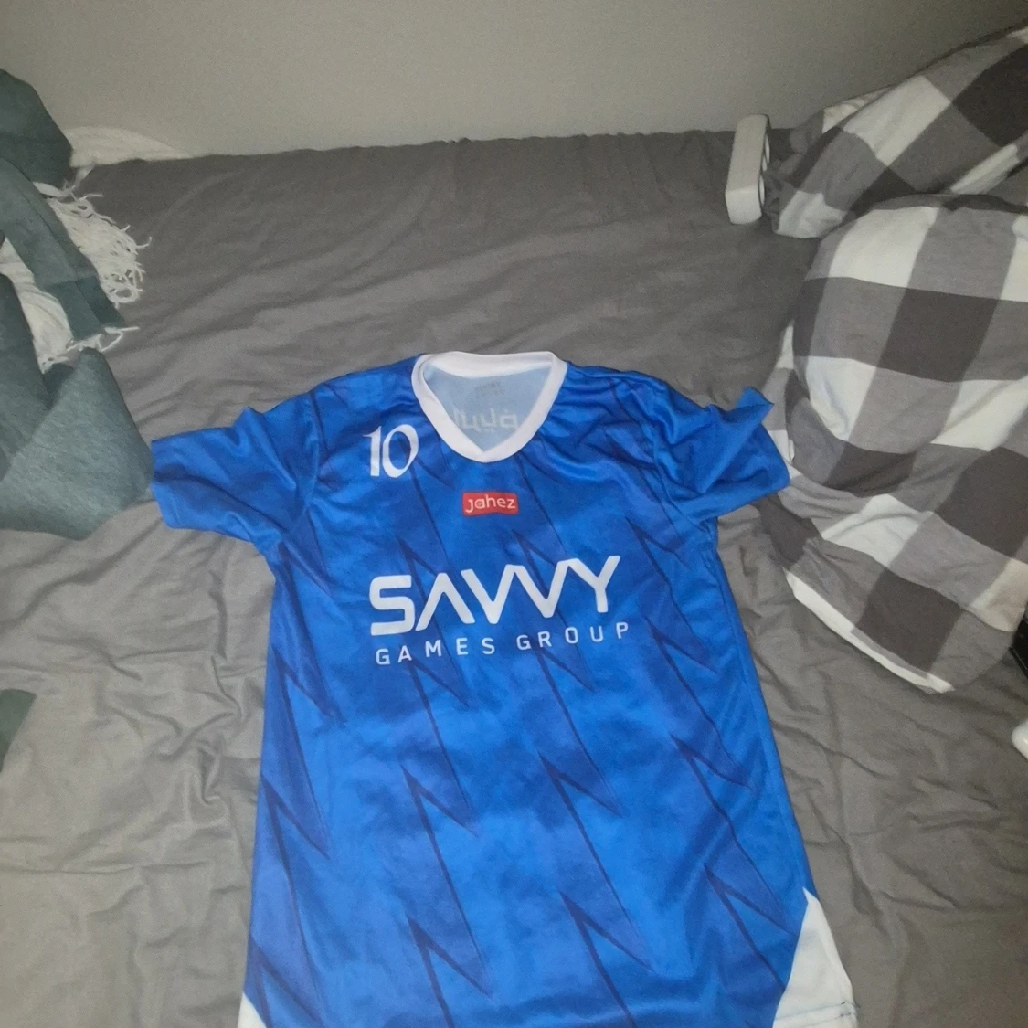 Blå Neymar Jr fotbollströja #10