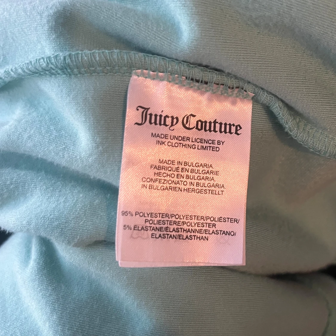 Turkos Juicy Couture hoodie i velour - 3