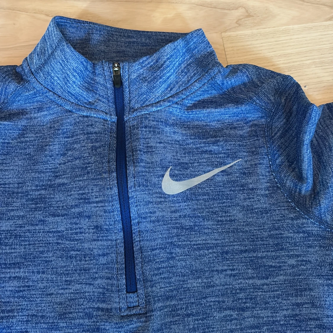 Blå Nike träningströja half zip - 1