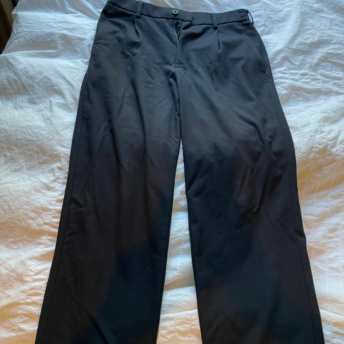 Navy kostymbyxor från Uniqlo S