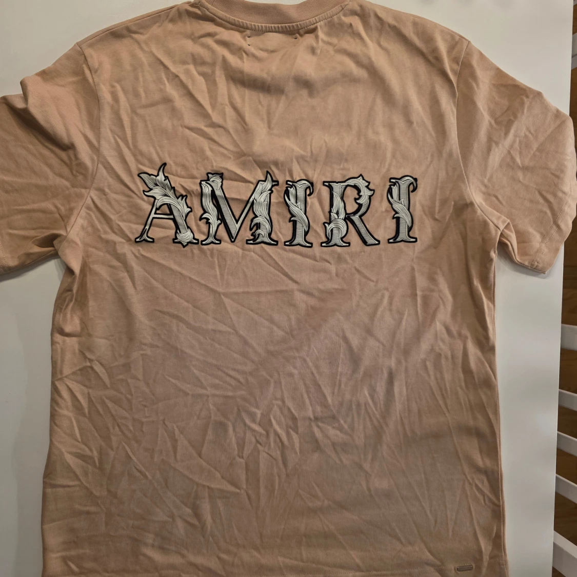 Beige AMIRI t-shirt i bomull - 1