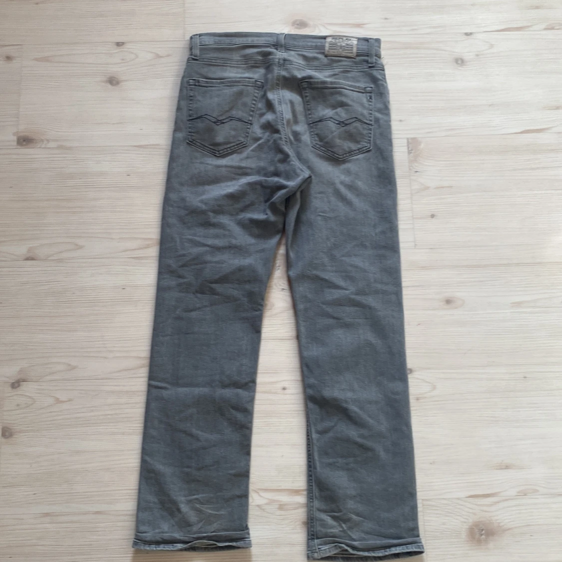 Grå Replay jeans straight fit - 1