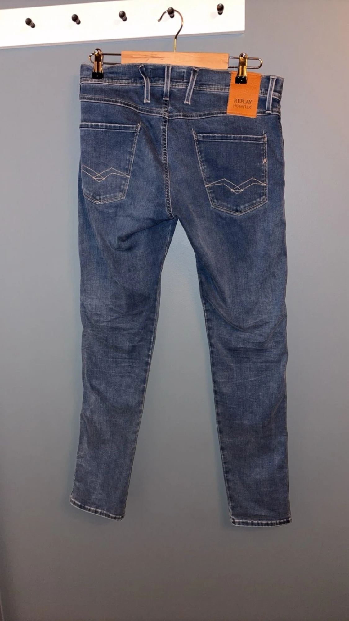 Blå Replay Hyperflex jeans - 1