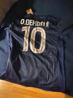 PSG Dembele #10 fotbollströja blå - Säljer en  Paris Saint-Germain tröja . Pris kan diskuteras vid snabb affär. 