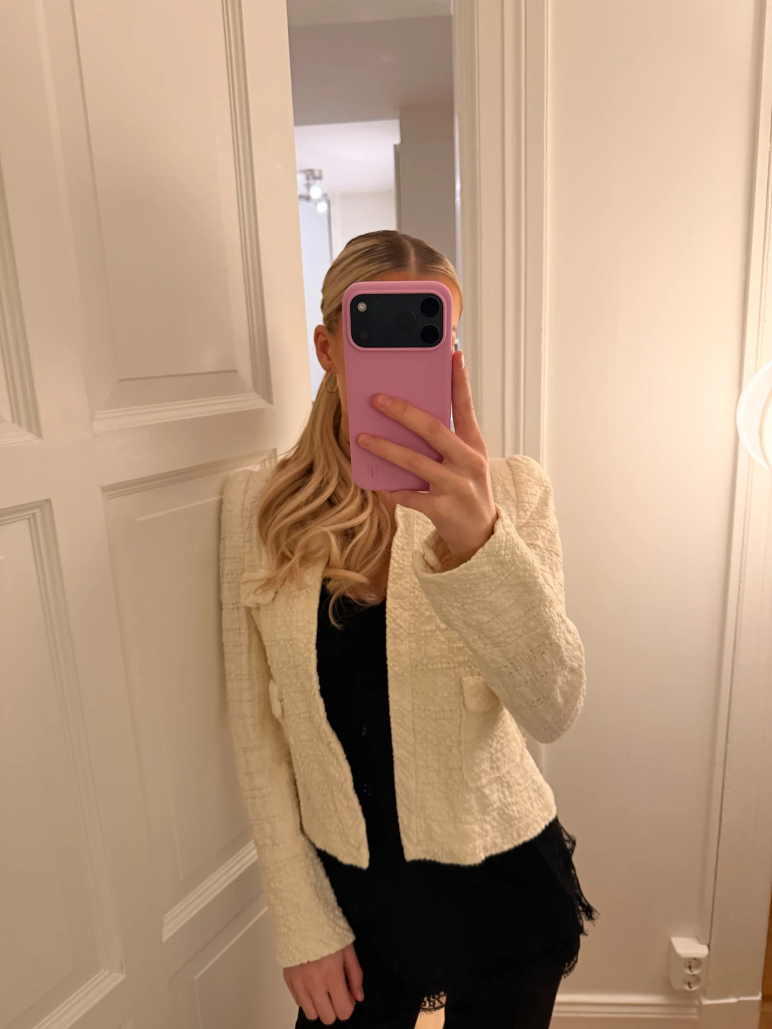 Krämvit kavaj från Zara