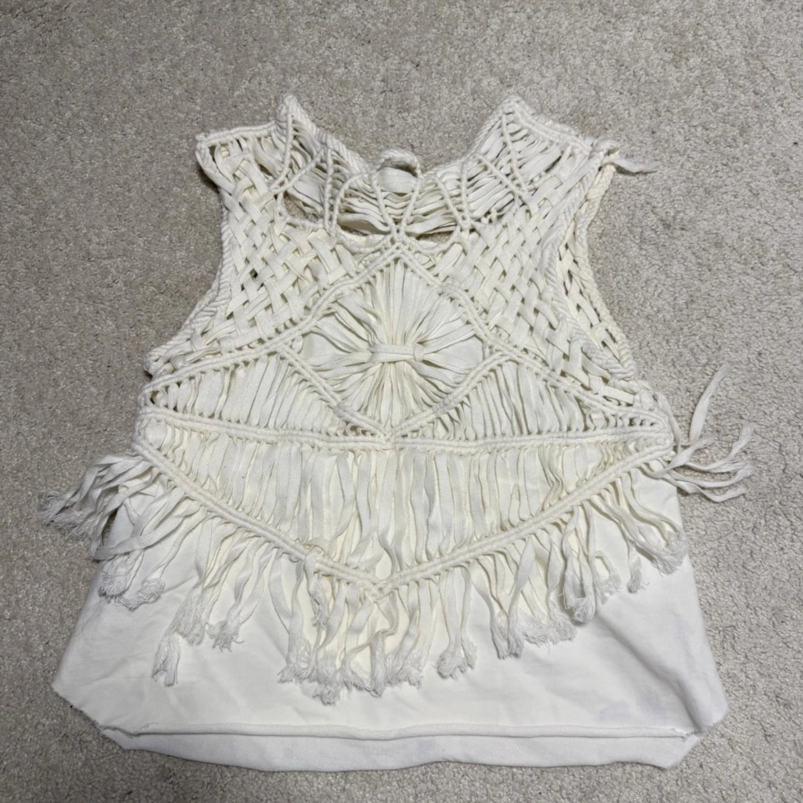 Vit boho linnetopp betternblue - 2