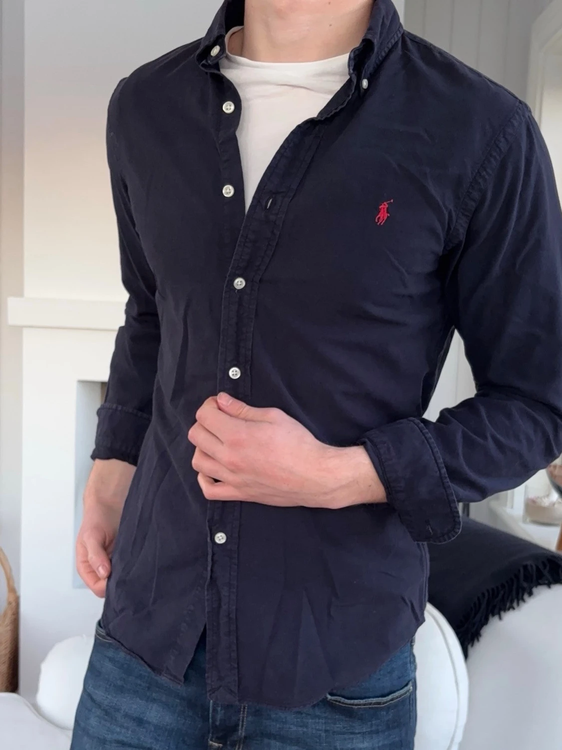 Mörkblå skjorta från Ralph Lauren