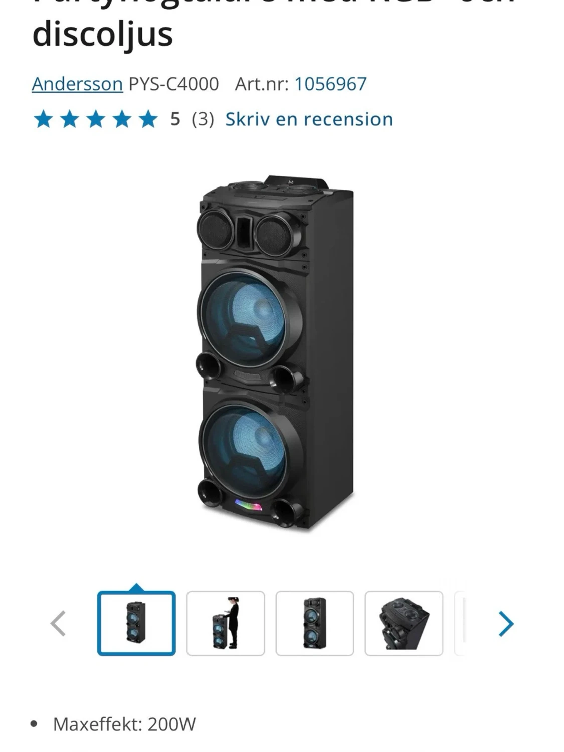 Luxor BFJ 2000 Bluetooth Speaker - 3