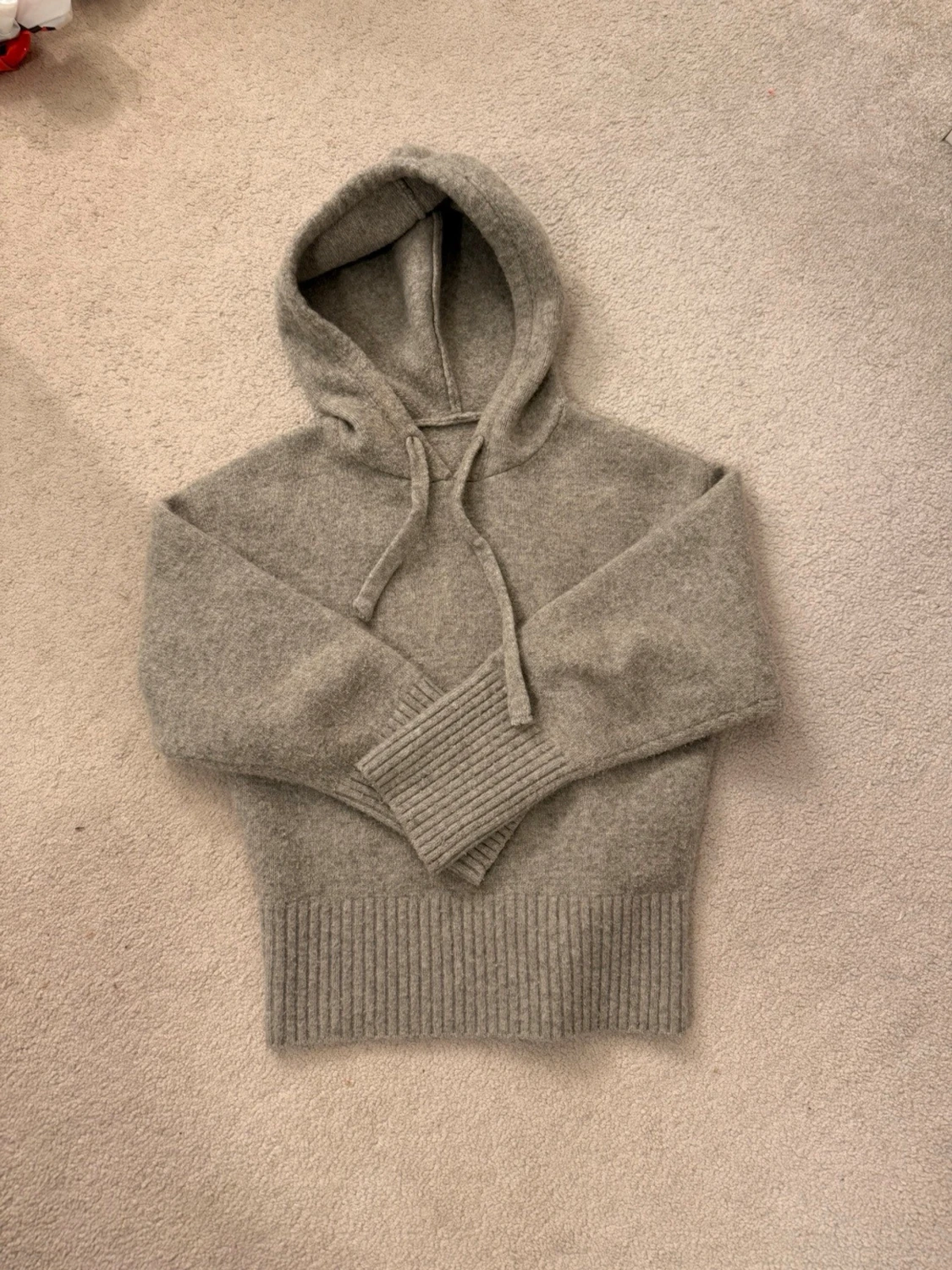 Stickad hoodie från zara