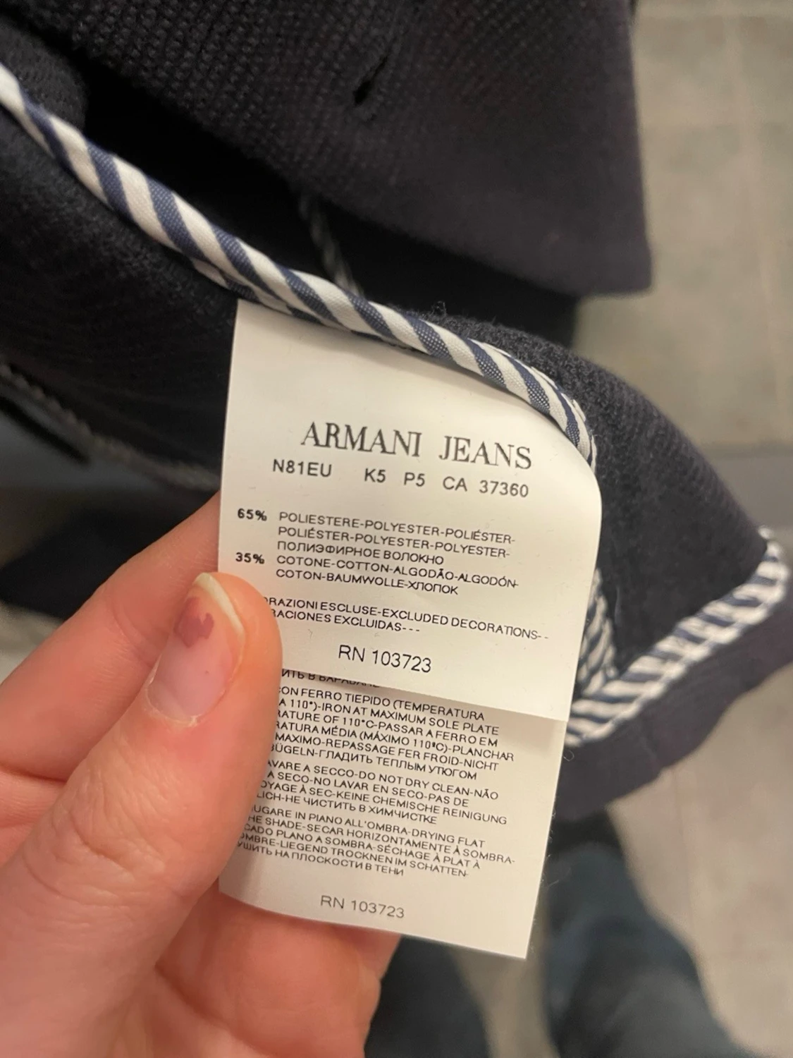 Svart kavaj från Armani Jeans  - 4