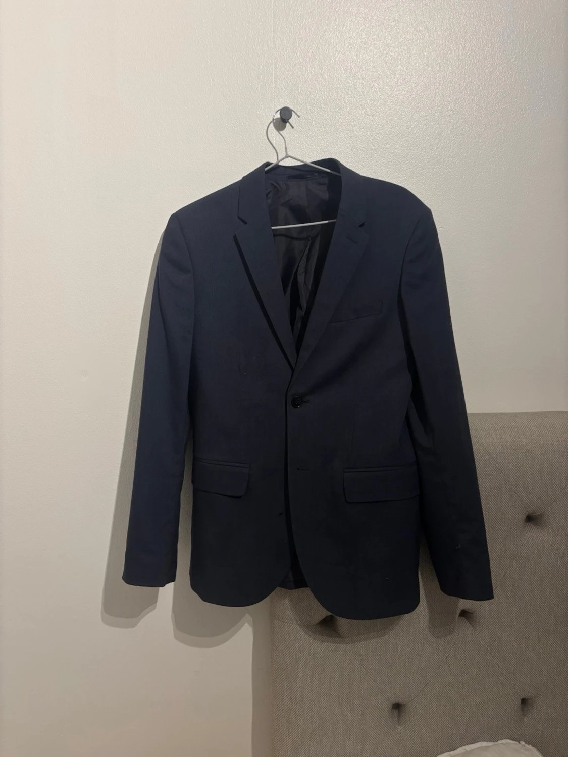 Mörkblå kavaj från H&M Skinny Fit