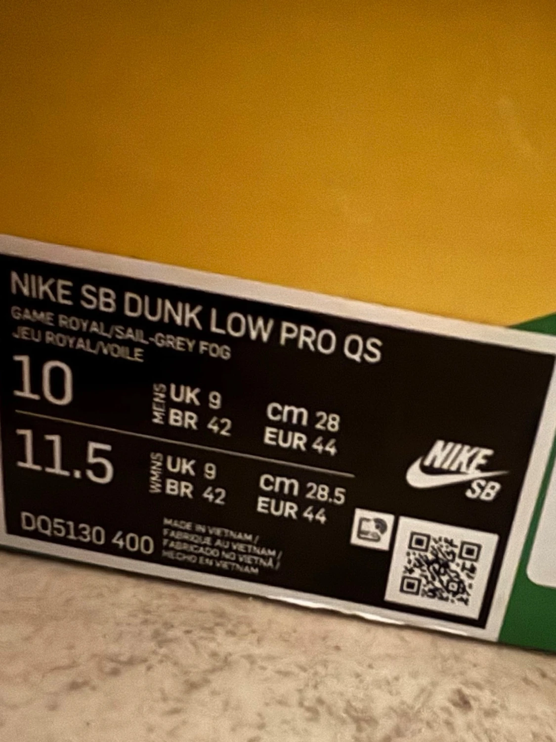 Nike SB Dunk Low blå/vit US10 - 4