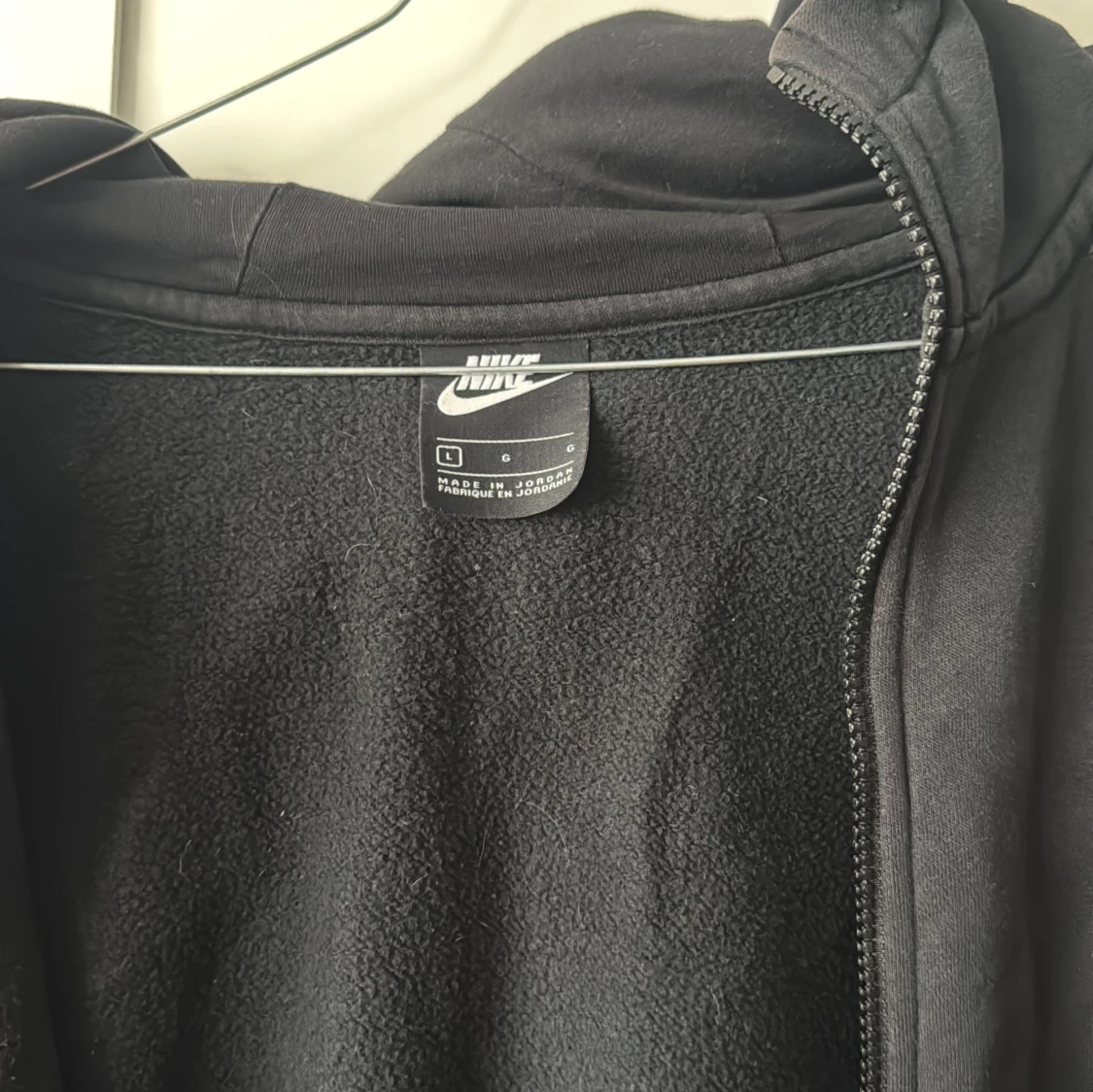 Svart Nike hoodie med dragkedja - 1