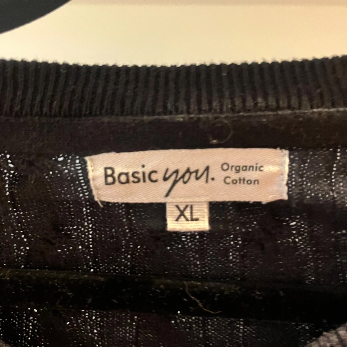 Svart kabelstickad kofta Basic You XL - 2