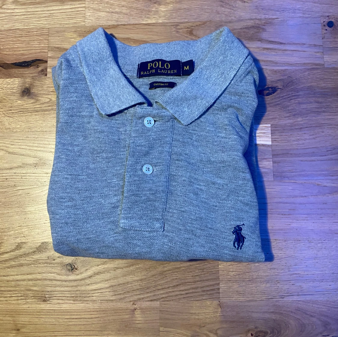 Grå pikétröja från Polo Ralph Lauren