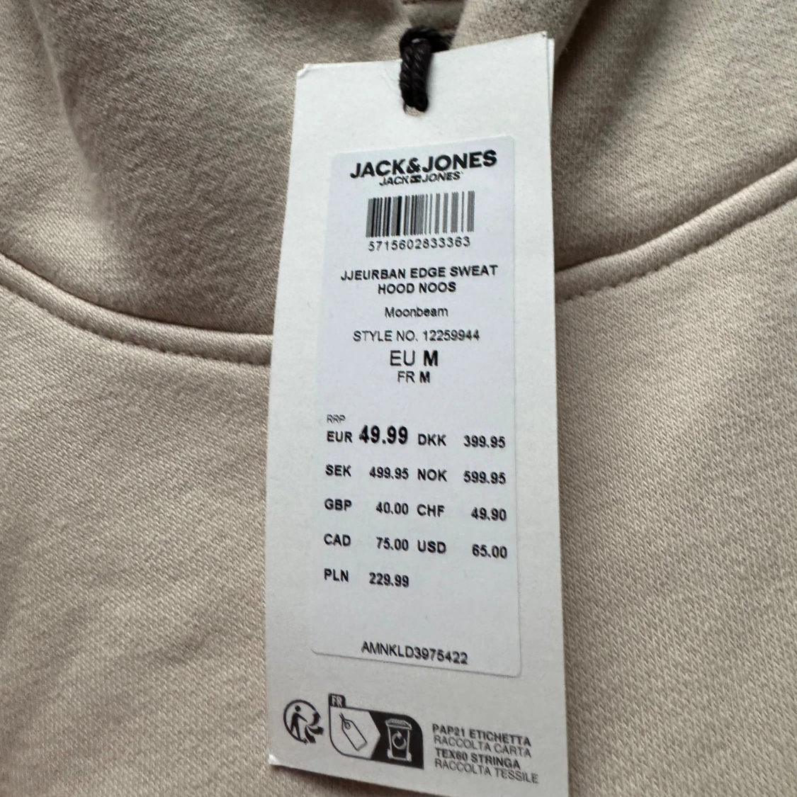 NY Beige hoodie från Jack & Jones  - 1